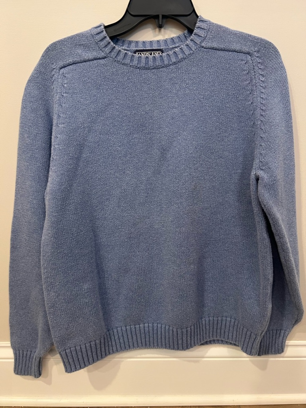Lands' End Women's Crewneck Sweater - Dusty Blue